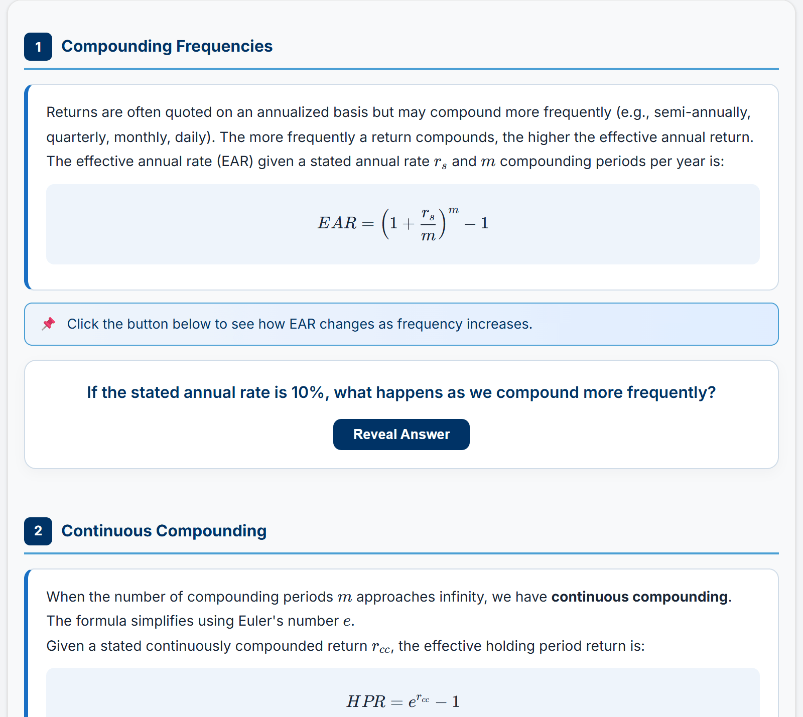 A Level I lesson in EduFite with a worked example