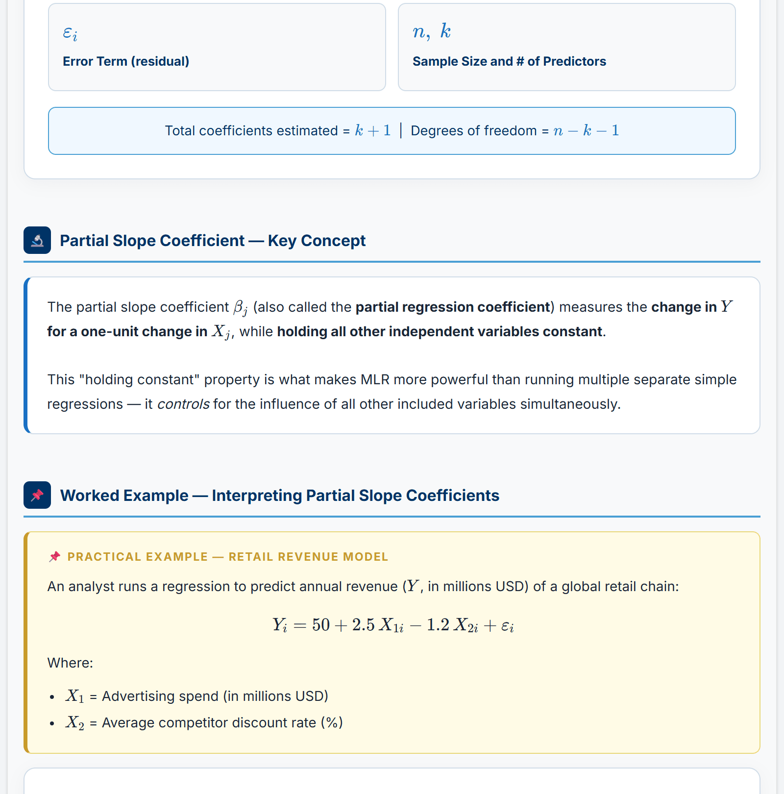 A Level II lesson in EduFite with a worked example