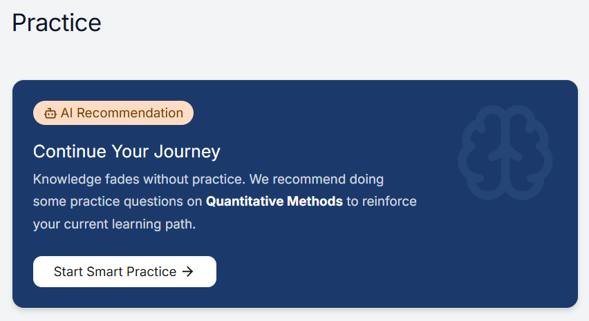 EduFite adaptive practice recommendation